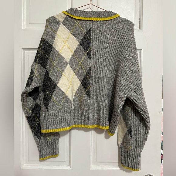 {Pringle Of Scotland X H&M} Argyle Ribbed Sweater - Sz M - Picture 6 of 12